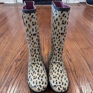 L.L. Bean Leopard Print Women's Rain Boots